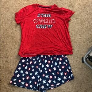 Star Spangled Crew Pajamas - Red and Blue